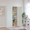 vidaXL File Cabinet Light Grey 105x40x180 cm Steel