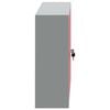vidaXL Tool Cabinet with Shelf with Lock Red and Grey 100 x 20 x 55 cm