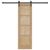 vidaXL Sliding Door ORKDAL Natural and Black 61 x 198.5 cm