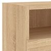 vidaXL 4 Piece TV Wall Units Sonoma Oak Engineered Wood