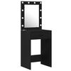 vidaXL Dressing Table with Door Black 50 x 41 x 135 cm Engineered Wood