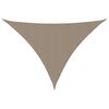 vidaXL Sunshade Sail Oxford Fabric Triangular 3.5x3.5x4.9 m Taupe