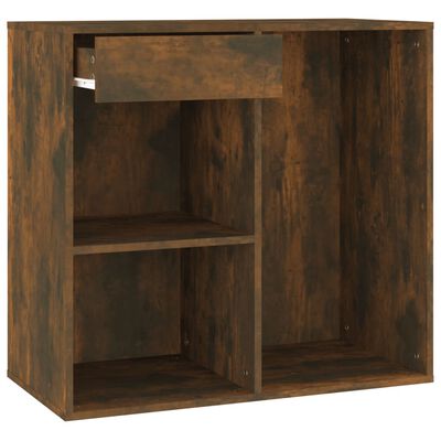 vidaXL Cosmetic Cabinet Smoked Oak 80x40x75 cm Engineered Wood