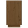 vidaXL Shoe Cabinet Honey Brown 110x34x61 cm Solid Wood Pine