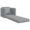vidaXL Folding Sofa Bed Light Grey 74 x 77 x 81 cm Fabric