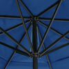 vidaXL Garden Parasol with Aluminium Pole 500 cm Azure Blue