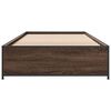 vidaXL Bed Frame without Mattress Brown Oak 75x190 cm Small Single