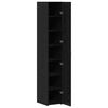 vidaXL Highboard Black oak 30 x 42.5 x 185 cm Engineered wood