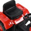 vidaXL Pedal Tractor for Kids Red and Black