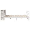 vidaXL Bookcase Bed without Mattress White 120x190 cm Small Double Solid Wood Pine