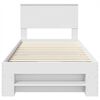 vidaXL Bed Frame with Headboard White 80 x 200 cm Engineered Wood