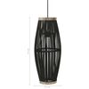 vidaXL Pendant Lamp Black Willow 40 W 21x50 cm Oval E27