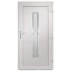 vidaXL Front Door White 108x200 cm PVC