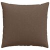 vidaXL Sofa Pillows 2 pcs Brown 50 x 50 cm Fabric