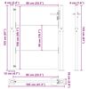 vidaXL Garden Gate 100 x 150 cm