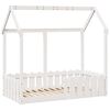 vidaXL Kids' House Bed Frame White 70x140 cm Solid Wood Pine