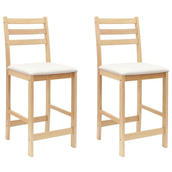 vidaXL Dining Chairs 2 pcs Natural 40 x 47.5 x 99.5 cm