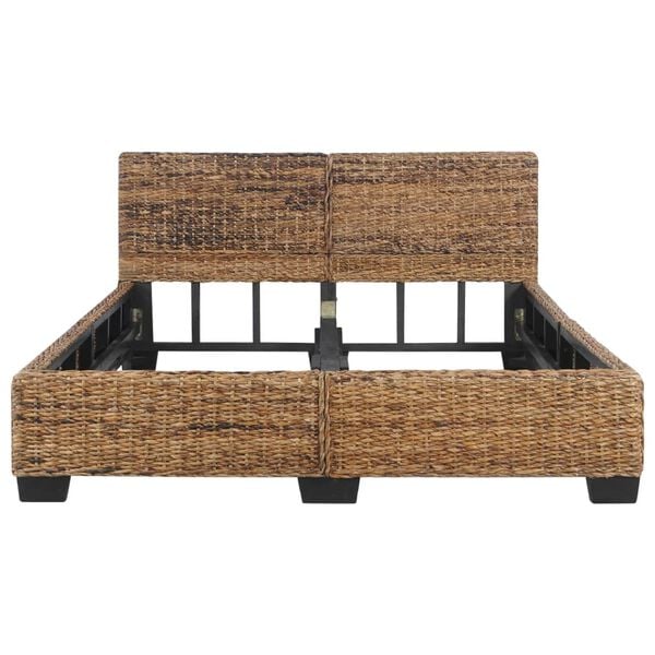 vidaXL Bed Frame without Mattress Natural Rattan 140x200 cm