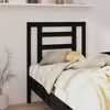 vidaXL Bed Headboard Black 81x4x100 cm Solid Wood Pine