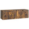 vidaXL Wall-Mounted TV Cabinet Wall-mounted Smoked Oak 98 x 31 x 30 cm