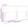 vidaXL Headboard White 200 cm Engineered wood