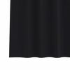 vidaXL Blackout Curtains with Rings 2 pcs Black 175 x 140 cm Polyester