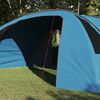 vidaXL Tunnel Tent 6-Person with Roof Blue and Grey 700 x 590 x 215 cm