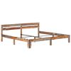 vidaXL Bed Frame without Mattress Solid Wood 200x200cm
