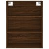 vidaXL Highboard Brown Oak 69.5x34x180 cm Engineered Wood