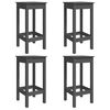 vidaXL 5 Piece Garden Bar Set Grey Solid Wood Pine