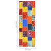vidaXL Carpet Runner Multicolour 80x300 cm