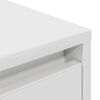 vidaXL TV Cabinet with LED Lights White 100x41x50 cm