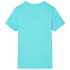 Kids' T-shirt with Short Sleeves Aqua 116