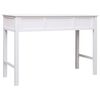 vidaXL Writing Desk White 110x45x76 cm Wood