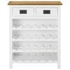 vidaXL Wine Cabinet 72x32x90 cm Solid Oak Wood