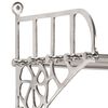vidaXL Luggage Rack with Coat Hangers Wall Mounted Aluminium