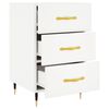 vidaXL Bedside Cabinet White 40x40x66 cm Engineered Wood