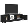 vidaXL TV Cabinet with LED Lights Black 120x30x36 cm
