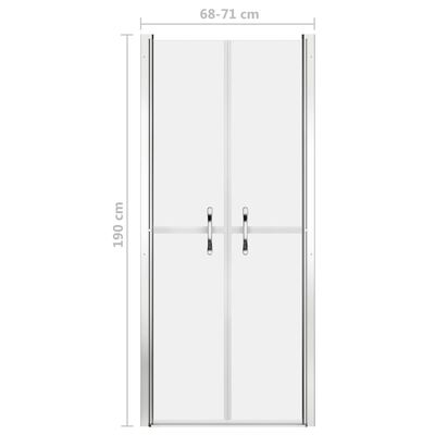 vidaXL Shower Door Frosted ESG 71x190 cm