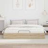 vidaXL Ottoman Bed Frame Sonoma Oak 203 x 180 x 25 cm Chipboard