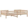 vidaXL Bed Frame 90x200 cm Solid Wood Pine
