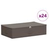 vidaXL Storage Box 24 pcs Grey 70 x 40 x 18 cm Non-woven fabric