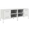 vidaXL TV Cabinets 2 pcs White 68x39x50.5 cm Steel