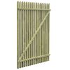 vidaXL Picket Garden Gate Impregnated Pinewood 100x150 cm