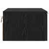 vidaXL Bedside Cabinet Black Oak 34 x 30 x 20 cm Engineered Wood