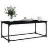 vidaXL Coffee Table Black 102x50x40 cm Engineered Wood and Iron