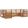 vidaXL Outdoor Sofa Set 6 pcs Natural