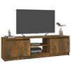 vidaXL TV Cabinet Smoked Oak 120x30x35.5 cm Engineered Wood
