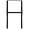 vidaXL Adjustable Work Bench Frames 2 pcs Metal 55x(69-95.5) cm Black