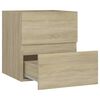 vidaXL Sink Cabinet with Built-in Basin Sonoma Oak Engineered Wood
